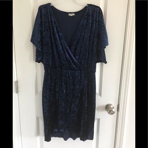 Crushed velvet dress